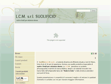 Tablet Screenshot of lcmsuolificio.it